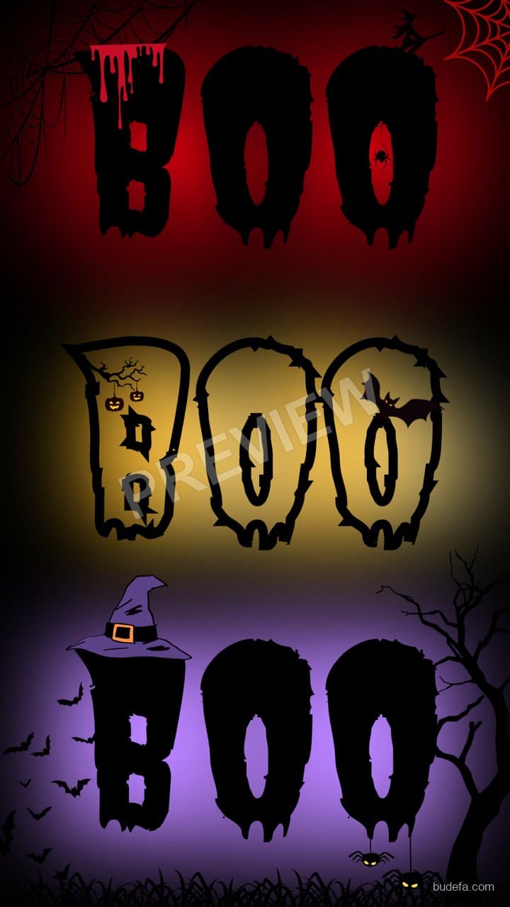 Halloween "BOO" Instagram Story Image